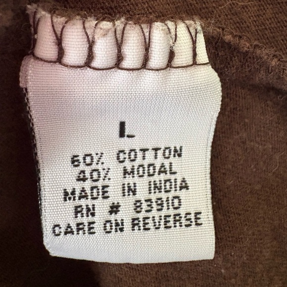 Brown Puff Sleeve Top - Picture 3 of 3